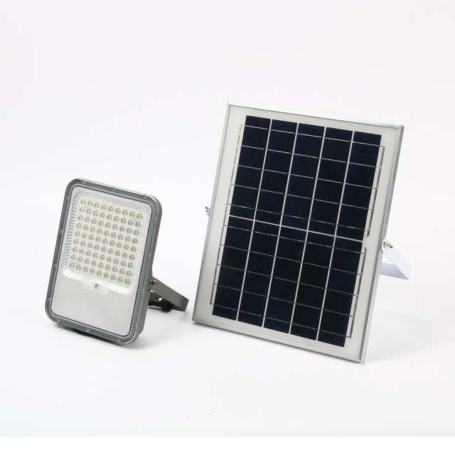 100W 200W 300W aluminio gris al aire libre impermeable IP65 luz de pared led lámpara de césped calle jardín luces de inundación solares